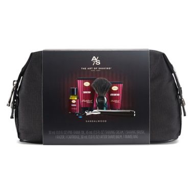 The Art of Shaving 5-Piece Men's Travel Shaving Kit in Sandalwood. View a larger version of this product image.