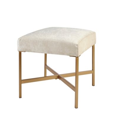 cream ottoman