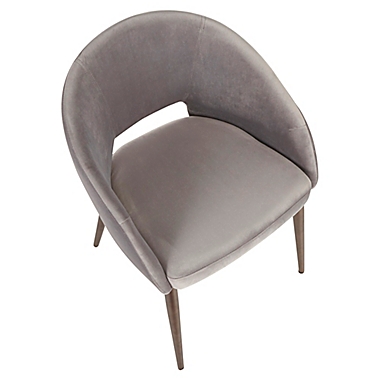 LumiSource&reg; Renee Velvet Upholstered Side Chair. View a larger version of this product image.