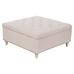Bee & Willow Home™ Laurel Tufted Storage Ottoman in Natural