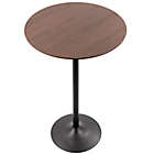 Alternate image 1 for LumiSource&reg; Fuji Adjustable Dining to Bar Table in Pebble Black/Walnut