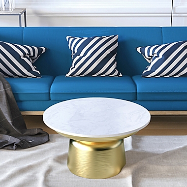 Poly and Bark Signy Coffee Table in Antique Brass. View a larger version of this product image.