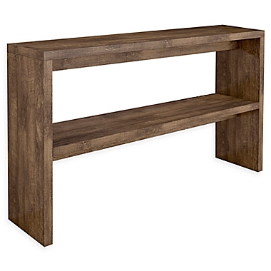 Midtown Concept&trade; Mid-Century 2-Shelf Console Table in Brown. View a larger version of this product image.