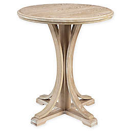 Martha Stewart Fatima Round Accent Table in Reclaimed Wheat