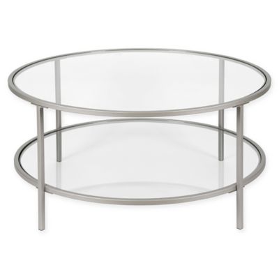 Round Silver Glass Coffee Table Bed, Bella Mirrored Coffee Table In Antique Silver