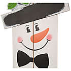 Alternate image 3 for Glitzhome Be Merry 42-Inch Indoor/Outdoor Snowman Porch Sign in White