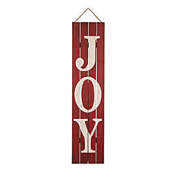 Glitzhome Joy 42-Inch Indoor/Outdoor Porch Sign in Red