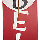 Alternate image 4 for Glitzhome Believe 42-Inch Indoor/Outdoor Santa Porch Sign in Red