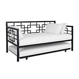 EveryRoom Gia Metal Daybed with Twin Trundle