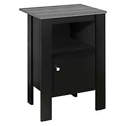 Monarch Specialties Night Stand in Black