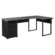 Monarch Specialties &quot;L&quot;-Shaped Computer Desk in Black