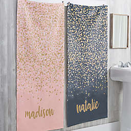 Sparkling Name Personalized Bath Towel