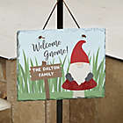 Alternate image 0 for Welcome Gnome Personalized Slate Plaque
