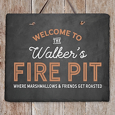 Welcome To... Personalized Outdoor Slate Sign. View a larger version of this product image.