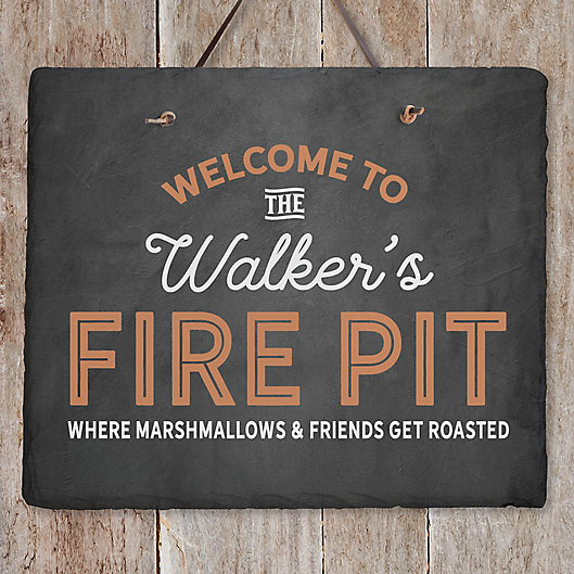 Alternate image 1 for Welcome To... Personalized Outdoor Slate Sign