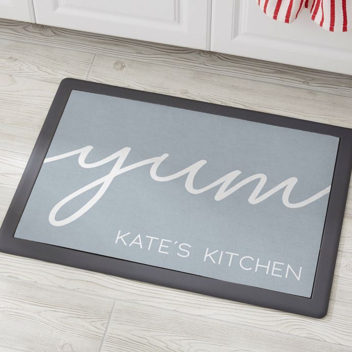 Yum Personalized Kitchen Mat | Bed Bath & Beyond