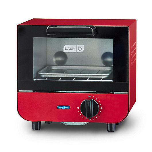 Alternate image 1 for Dash® Mini One-Slice Toaster Oven in Red