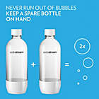 Alternate image 3 for Dishwasher Safe 2-Pack 1L White Carbonating Bottle