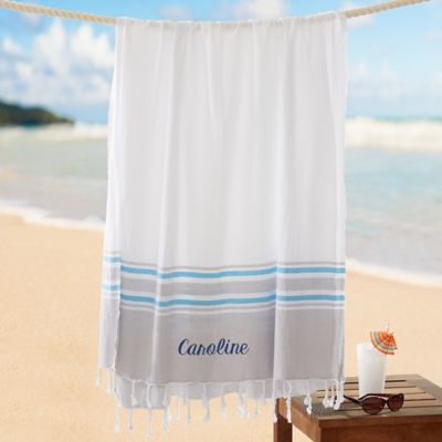 embroidered beach towels