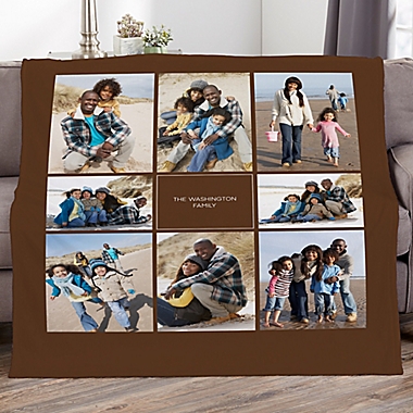 Photomontage Personalized 50-Inch x 60-Inch Photo Fleece Blanket. View a larger version of this product image.
