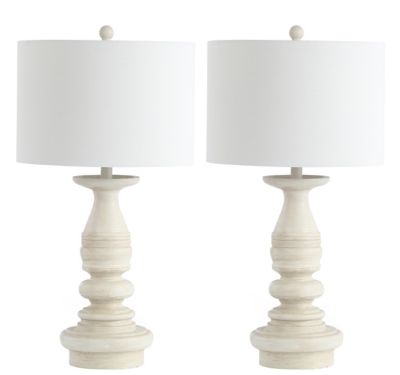 Safavieh Jareth Table Lamp, Set of 2 - White Wash
