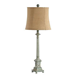 Safavieh Collin Table Lamp in Blue with Fabric Lamp Shade