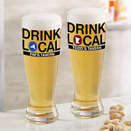 Drink Local Personalized 20 oz. Pilsner Glass