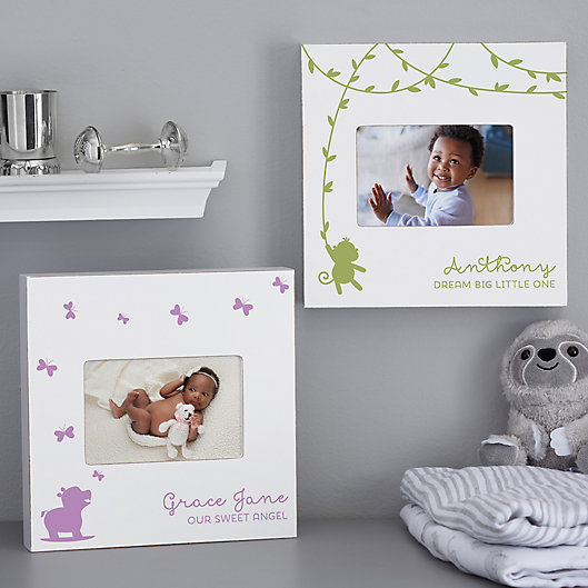 Alternate image 1 for Baby Zoo Animal Personalized Box Picture Frame