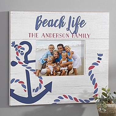 Beach Life Personalized Wall Frame- Horizontal. View a larger version of this product image.
