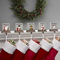 Wintry Cheer Santa Personalized Stocking Holder