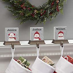 Snowman Family Character Personalized Stocking Holder