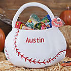 Alternate image 0 for Baseball Embroidered Halloween Treat Bag