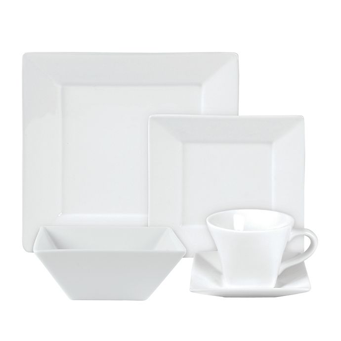 Alternate image 1 for Everyday White®  by Fitz and Floyd® Square Dinnerware