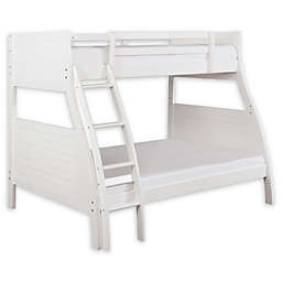 Powell Presidio Twin/Full Bunk Bed in White