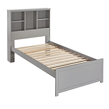 Hillsdale Caspian Twin Bookcase Bed in Grey. View a larger version of this product image.