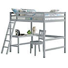 Alternate image 0 for Hillsdale Furniture Caspian Full Loft Bed with Chair in Grey