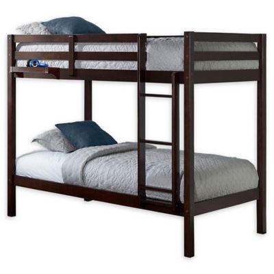 Hillsdale Caspian Twin Bunk Bed with Hanging Nightstand