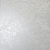 Arthouse Ogee Kiss Foil Non-Woven Wallpaper in Silver