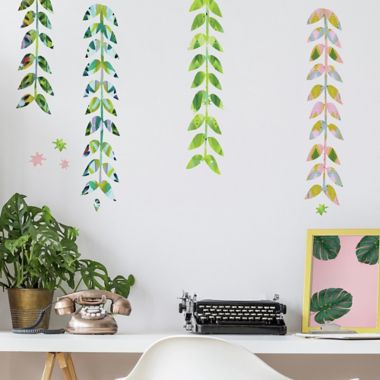 RoomMates&reg; Painterly Floral Clustered Peel &amp; Stick Giant Wall Decals. View a larger version of this product image.