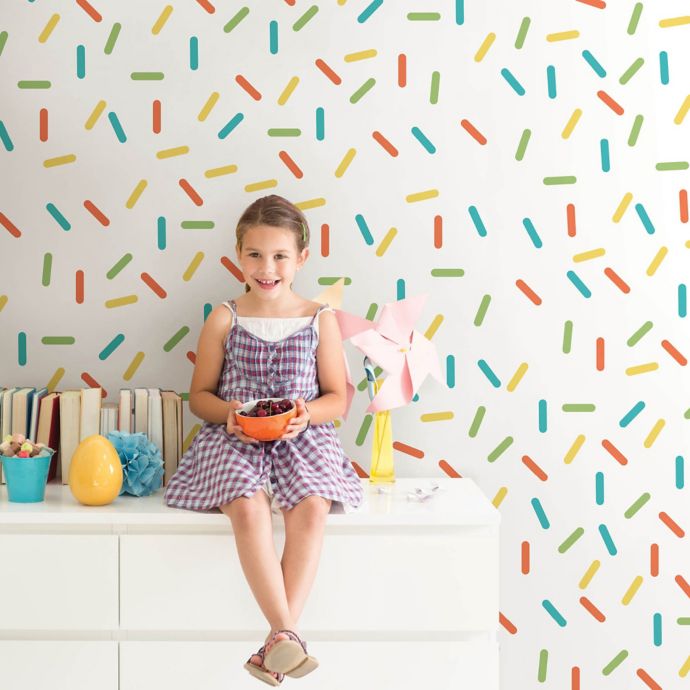 Wallpops Sprinkle Rainbow Wall Art Kit Set Of 2 Bed Bath Beyond