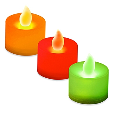 LED Battery Operated Tealight Candles (Set of 12). View a larger version of this product image.