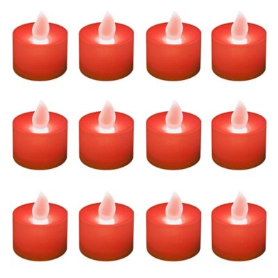 Candle-Lite 12” Taper Dinner Candles Set Of 2 Crimson Red New 