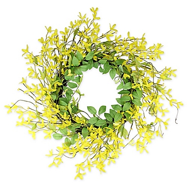 Northlight&reg; 20-Inch Spring Wreath in Yellow/Green. View a larger version of this product image.
