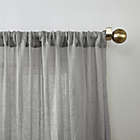 Alternate image 2 for No. 918&reg; Loudres 95-Inch Rod Pocket Semi-Sheer Window Curtain Panel in Grey (Single)