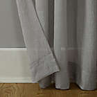 Alternate image 3 for No. 918&reg; Loudres 95-Inch Rod Pocket Semi-Sheer Window Curtain Panel in Grey (Single)
