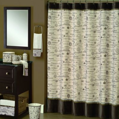 edwardian shower inch script curtain natural bedbathandbeyond