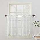 Alternate image 2 for No.918&reg; Alison Lace Scalloped Sheer 24-Inch Kitchen Window Curtain Tier Pair in White
