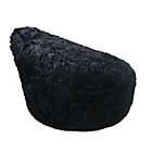 Alternate image 1 for Iron Cloud&trade; Faux Fur Upholstered Papasan Chair in Black