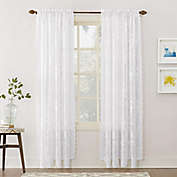 No.918&reg; Alison Lace Scalloped 72-Inch Rod Pocket Sheer Curtain Panel in White (Single)