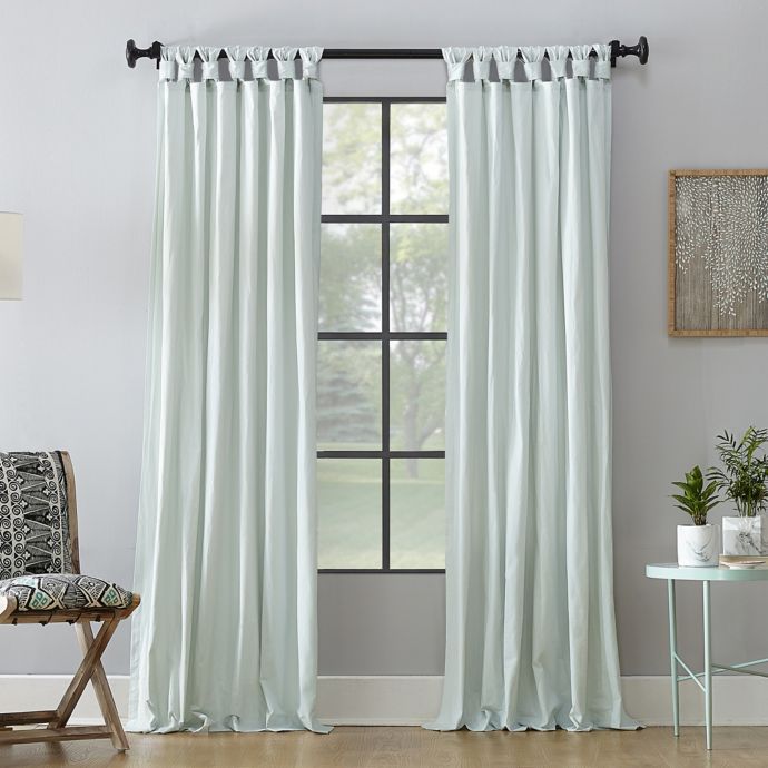 Archaeo® Washed Cotton Tab Top Window Curtain Panel buybuy BABY